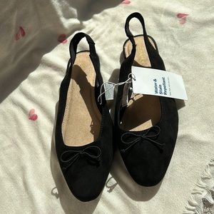 New Old Navy Black Slingback Flats Women’s Size 9